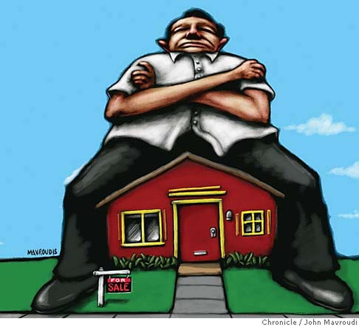 When Sellers Won't Budge. Chronicle illustration by John Mavroudi