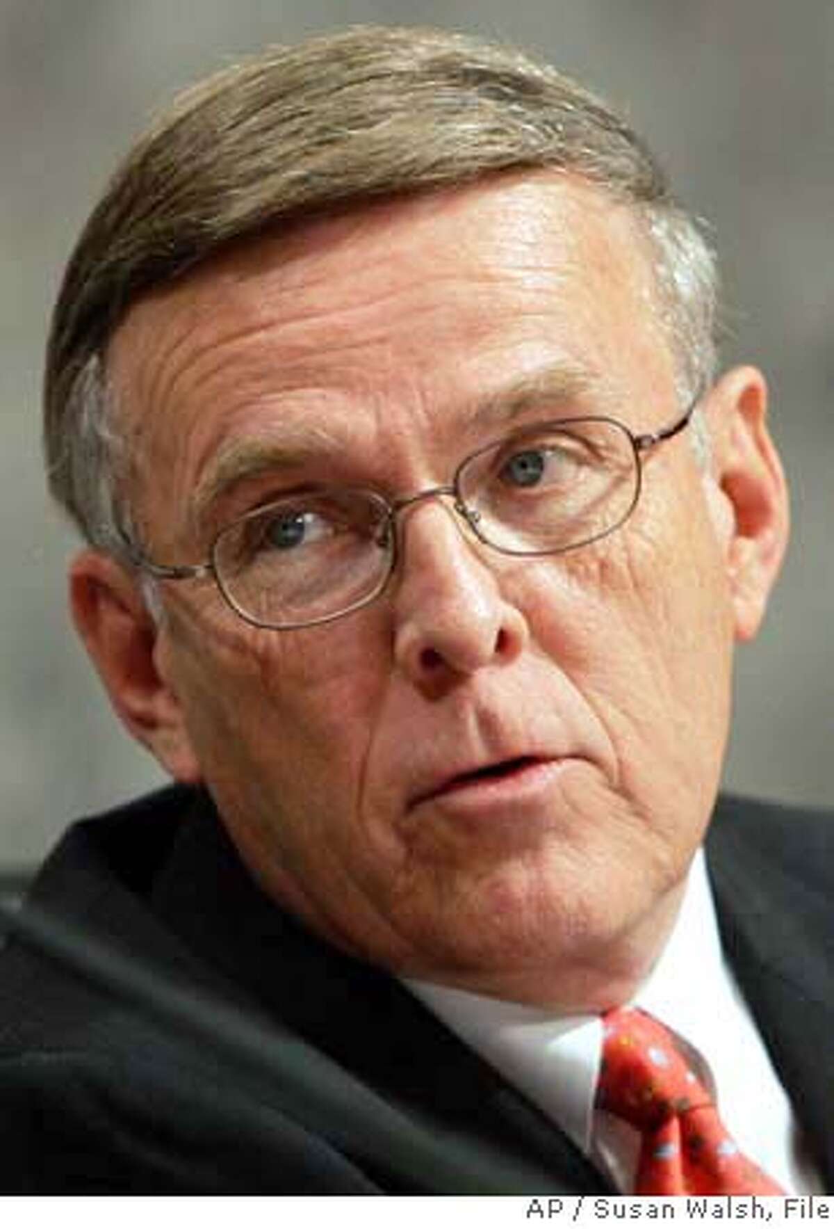 ** FILE ** Sen. Byron Dorgan, D-N.D., who appears duirng an Senate Indian Affairs Committee hearing on Capitol Hill in this June 22, 2005, file photo ... (AP Photo/Susan Walsh, File) A JUNE 22, 2005 FILE PHOTO