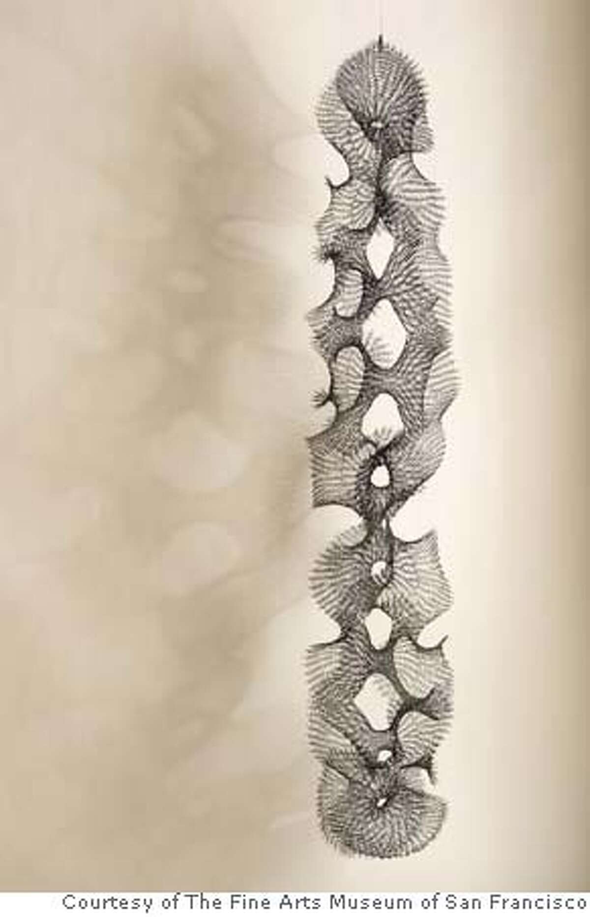 "Untitled (S.433) early 1950's. Copper wire, sculpture by Ruth Asawa, courtesy of The Fine Arts Museum of San Francisco