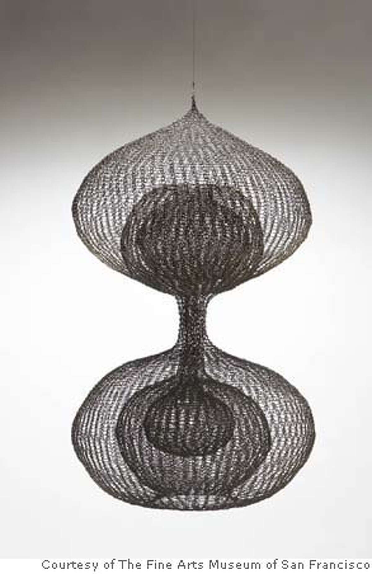 Untitled (S.378) early 1960's.Iron wire sculpture by Ruth Asawa. courtesy of The Fine Arts Museum of San Francisco