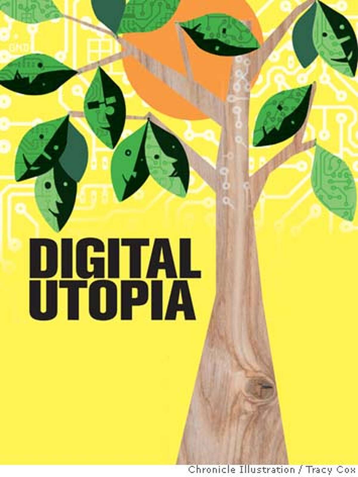 Digital Utopia. Chronicle illustration by Tracy Cox