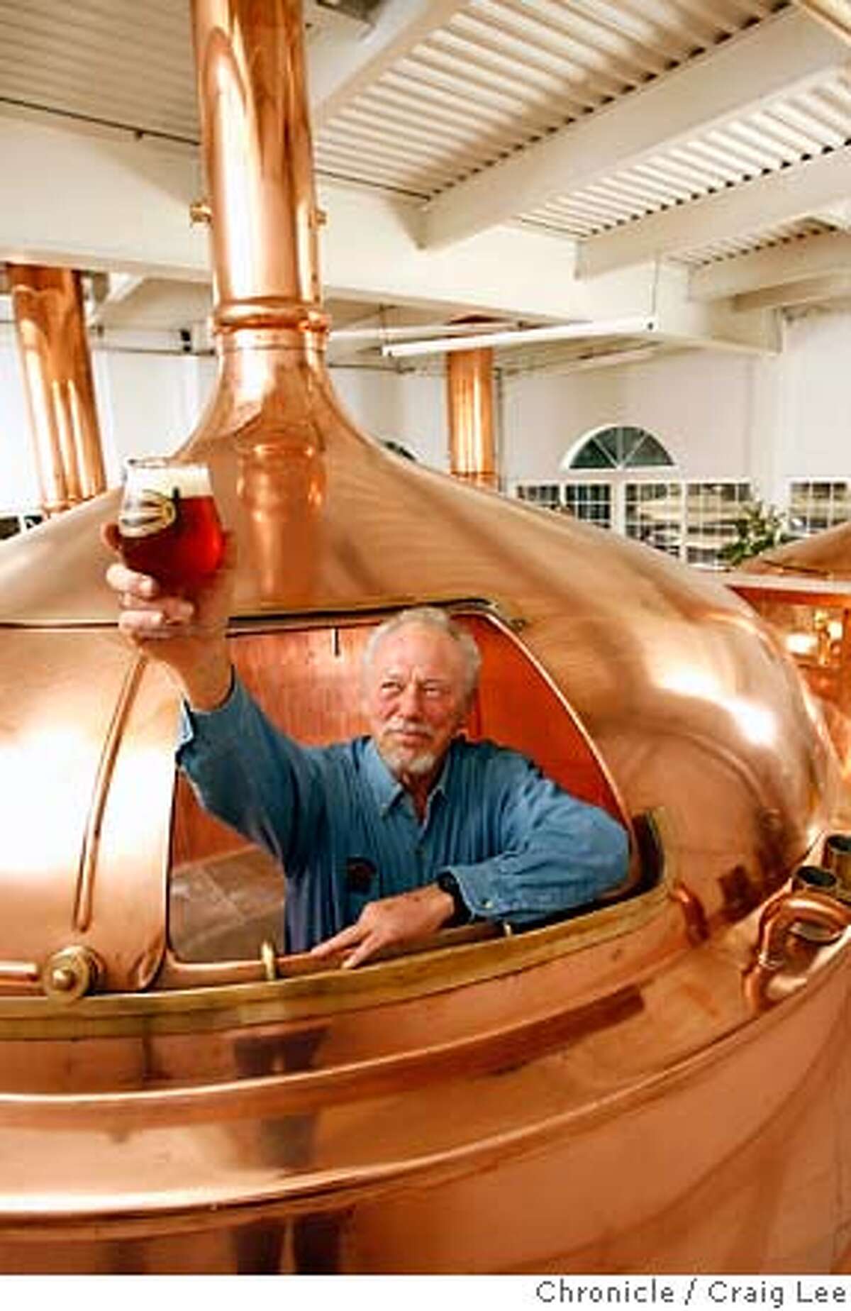 BEERTOUR29_352_cl.JPG Story about breweries in Mendocino and Sonoma counties. This is Ken Allen of Anderson Brewing Company in Boonville. He is inside one of his copper boiling kettles. Craig Lee / The Chronicle MANDATORY CREDIT FOR PHOTOG AND SF CHRONICLE/ -MAGS OUT