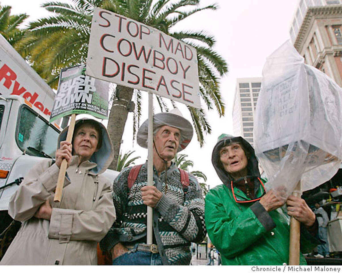 SAN FRANCISCO / Protest no washout despite rain / Marchers call on Bush