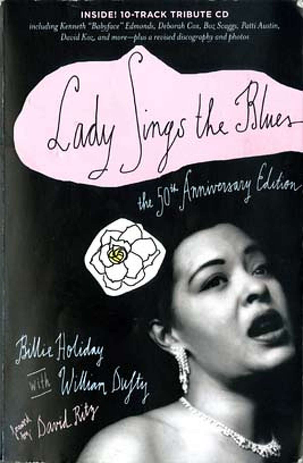 Cover of the 50th anniversary edition of "Lady Sings the Blues" by Billie Holiday and William Dufty