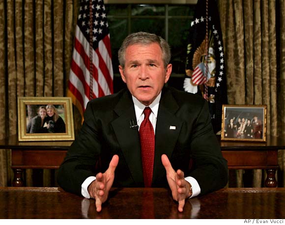 9/11: FIVE YEARS LATER / Bush defends war / President uses ...