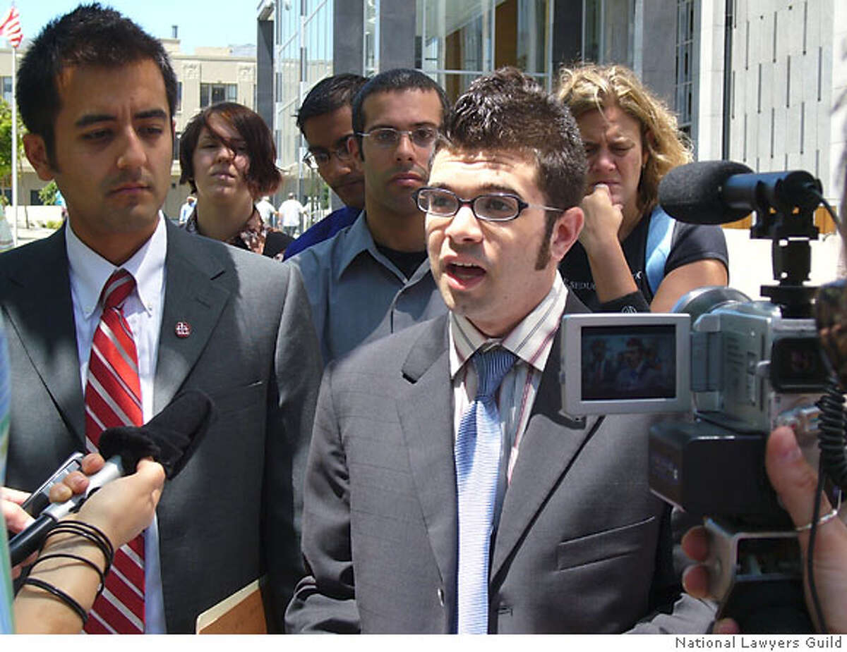 Photo of Josh Wolf, the freelance journalist who was jailed August 1, 2006 for refusing to turn over videos of a San Francisco protest. Story is slugged videos02. Source: National Lawyers Guild
