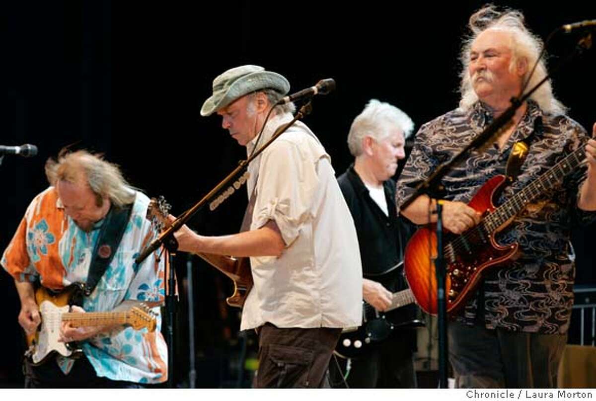 REVIEW / Old hands at articulating angst, CSNY provide a hard-rocking ...