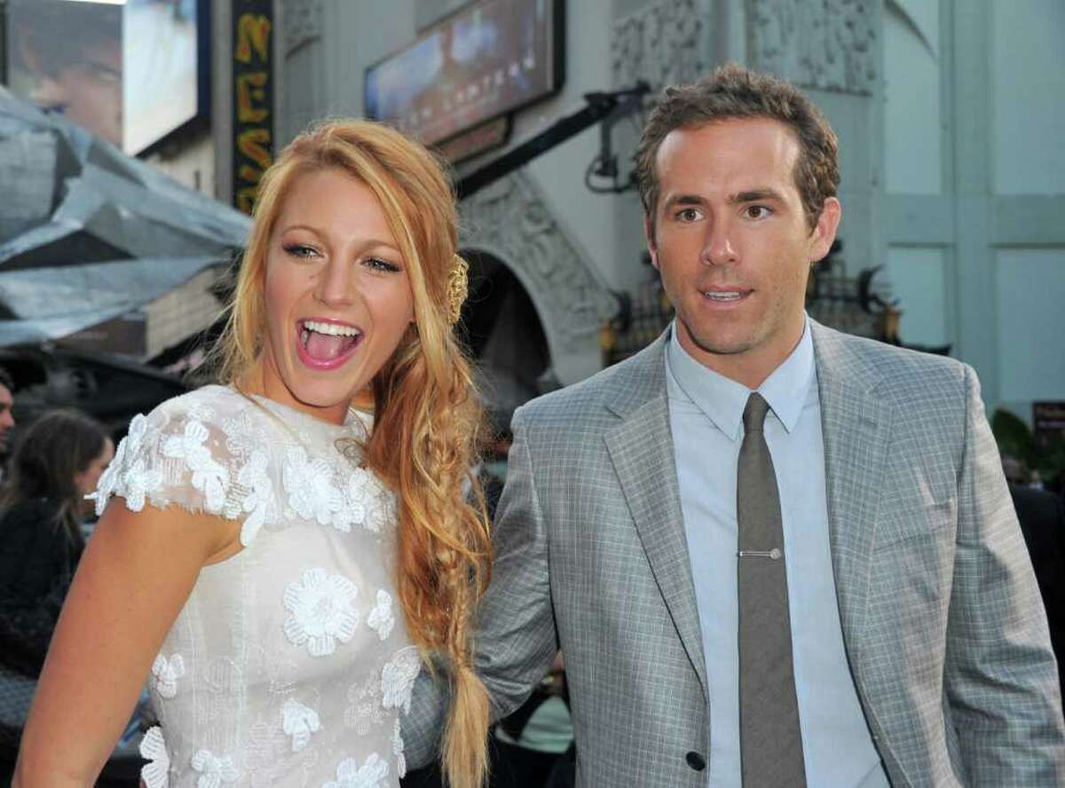 Actors Blake Lively and Ryan Reynolds, pictured arriving at the Hollywood premiere of "Green Lantern" in June, were spotted in Greenwich and Bedford, N.Y. last week. (Photo by Alberto E. Rodriguez/Getty Images)