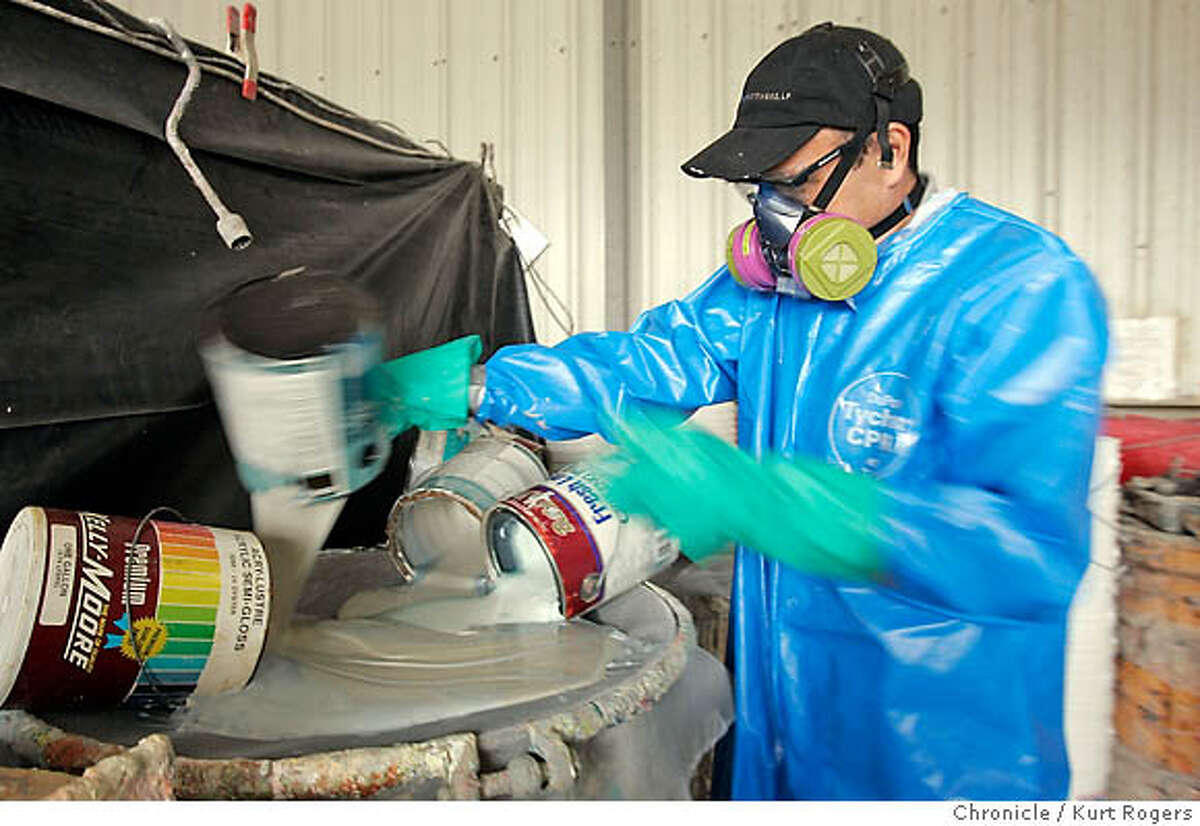 Leftover paint from S.F. brightens towns far away / Recycling firm's