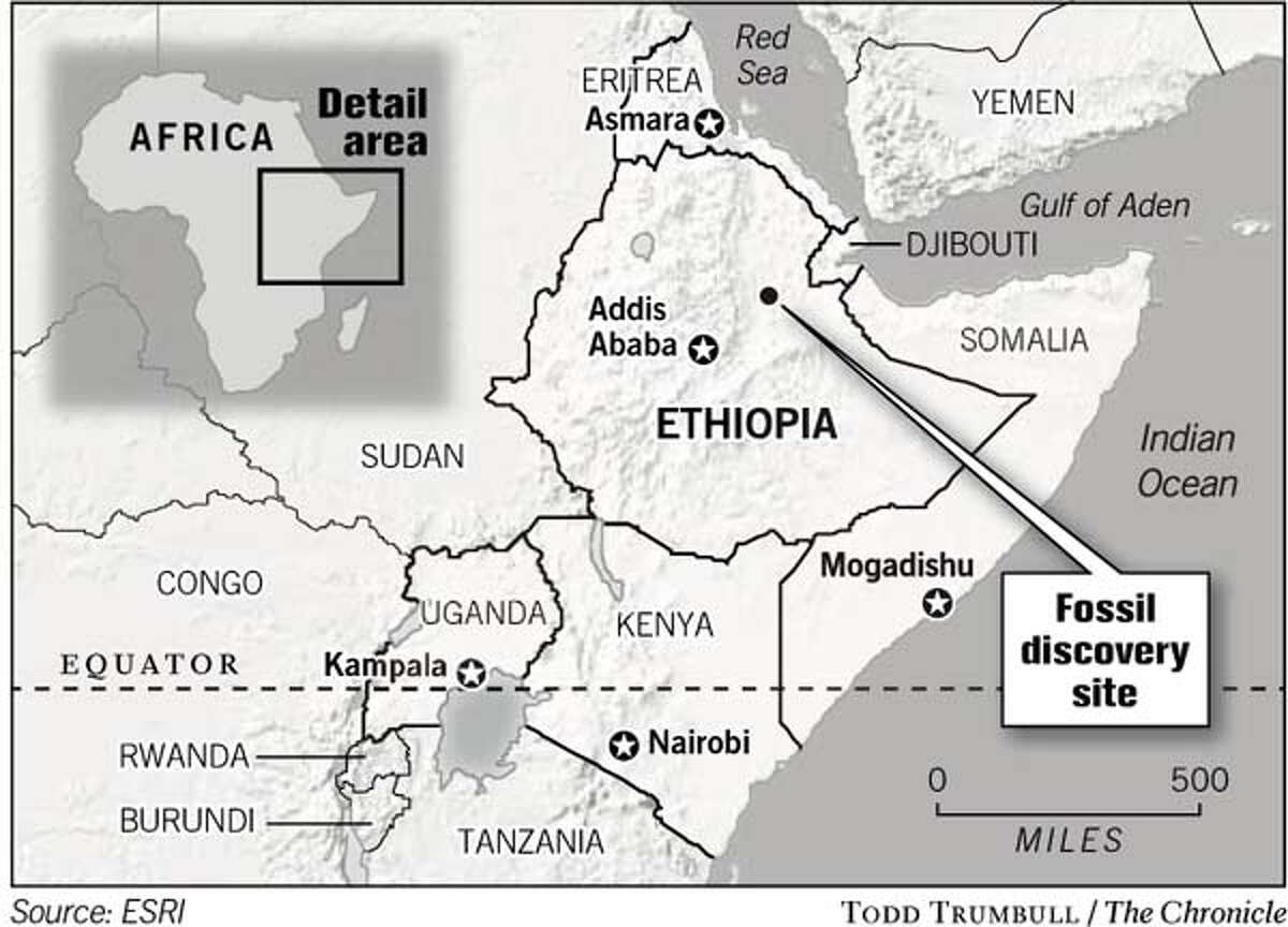 EARLIER ANCESTORS / Ethiopian fossils link humans to 4.4 millionyear