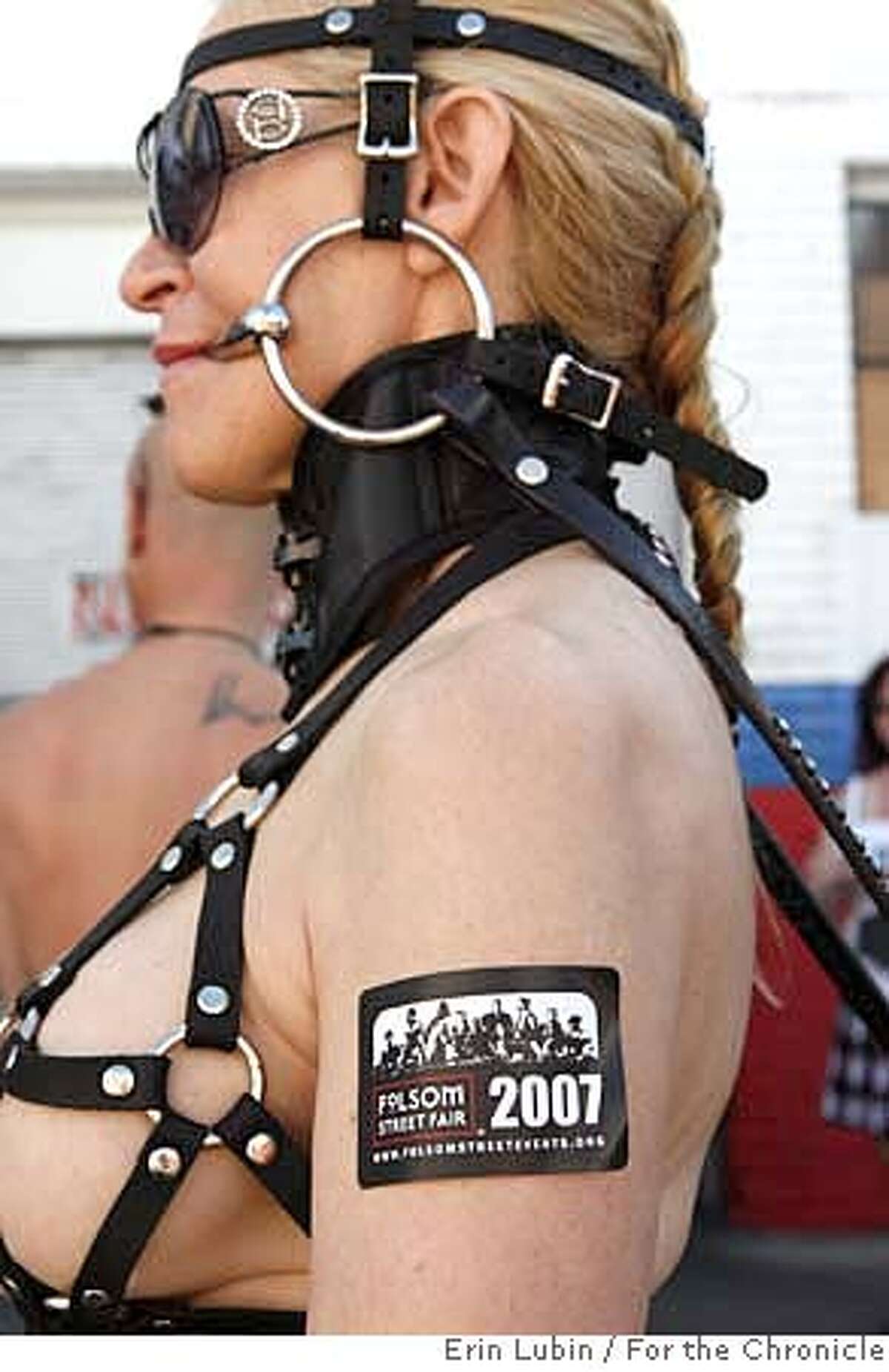 Ann Noble of Los Angeles, dresses like a pony for the Folsom Street Fair in San Francisco, CA Sunday, September 30, 2007. Event on 9/30/07 in San Francisco. Erin Lubin / For the Chronicle