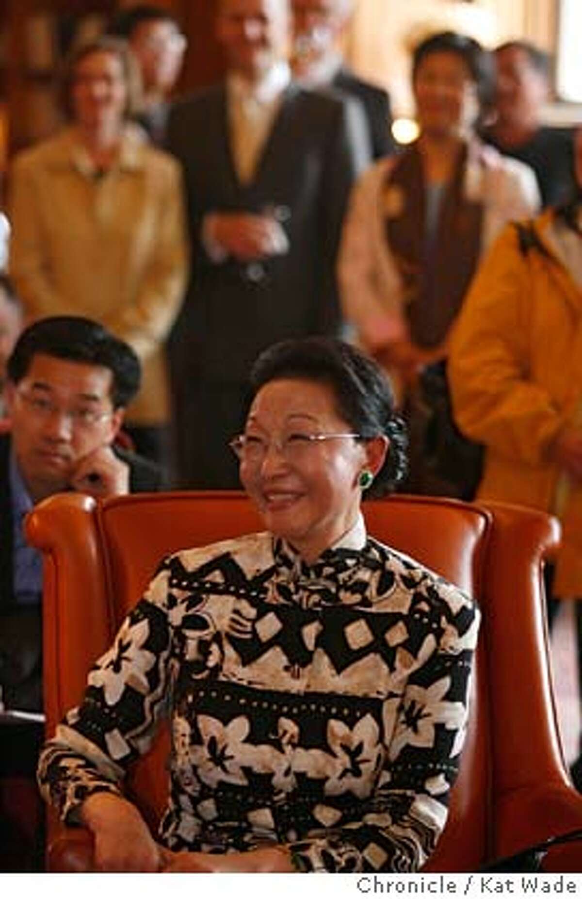 BANCROFT05_0193_KW_.jpg Florence Fang listens to the presentation today when the photographic archives of the San Francisco Examiner are donated to the University of California, Berkeley's Bancroft Library today by the SF Examiner's owner, the Anschutz Corporation's subsidirary, the SF Newspaper Company. A collection of more than 5 million items that date from circa 1919 to the late 90's. Kat Wade/The Chronicle Mandatory Credit for San Francisco Chronicle and photographer, Kat Wade, Mags out