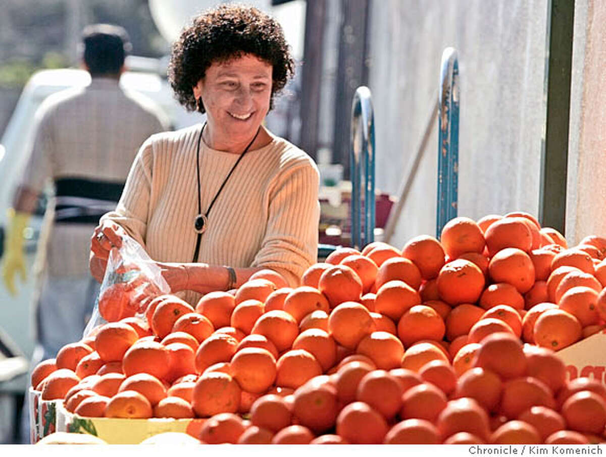 NESTLE15_262_KK.JPG Marion Nestle shops at Monterey Market in Berkeley. Marion Nestle, a nationally renowned nutrition/health expert/author, has a new appointment in three departments at UC Berkeley. We photograph her in class and catch her at Berkeley's Monterey Market. San Francisco Chronicle photo by Kim Komenich 2/24/06 � Copyright 2006 Kim Komenich/San Francisco Chronicle