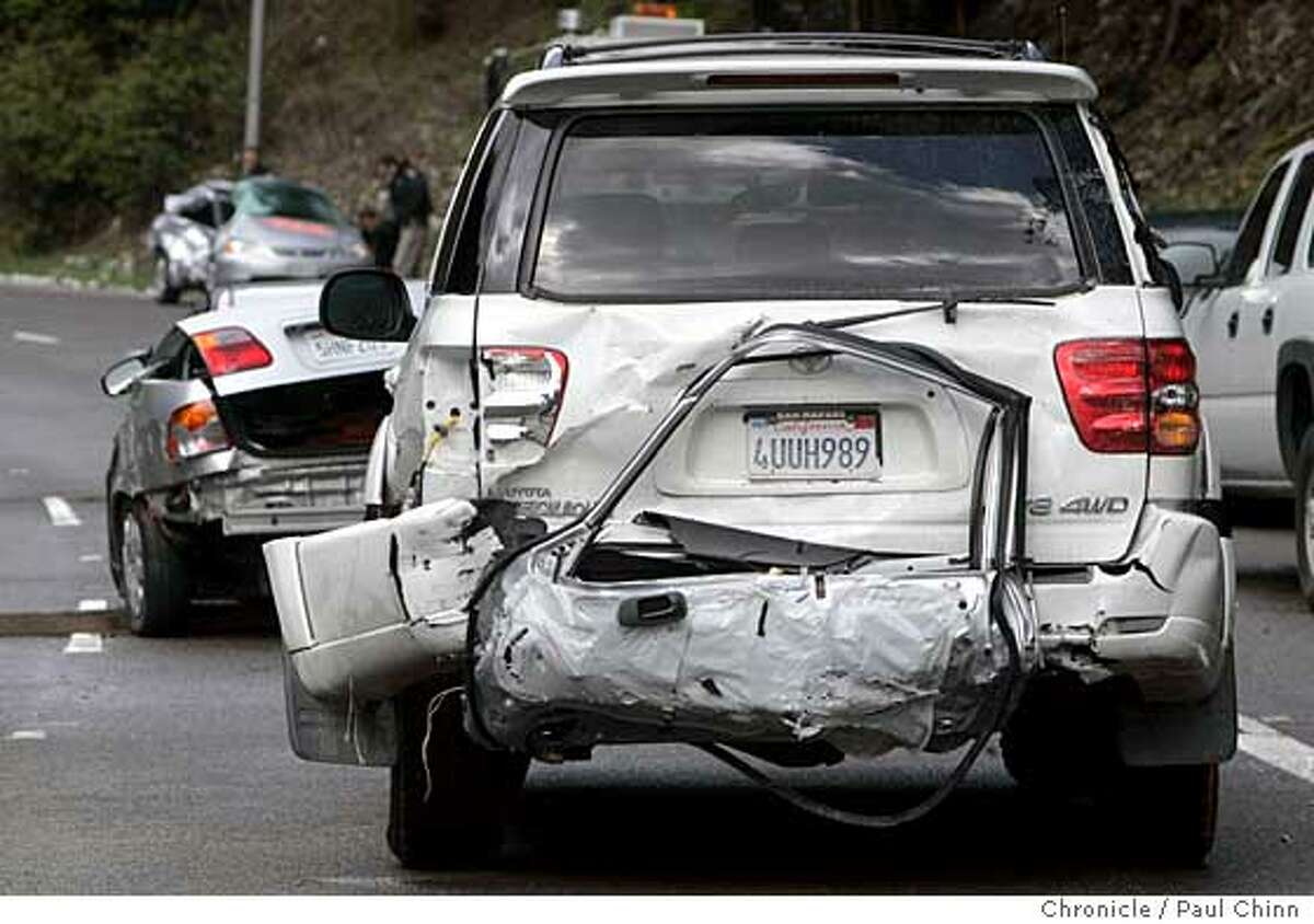 Huge Pileup In Sudden Blizzard Two Die On Marin Highway Waldo Grade