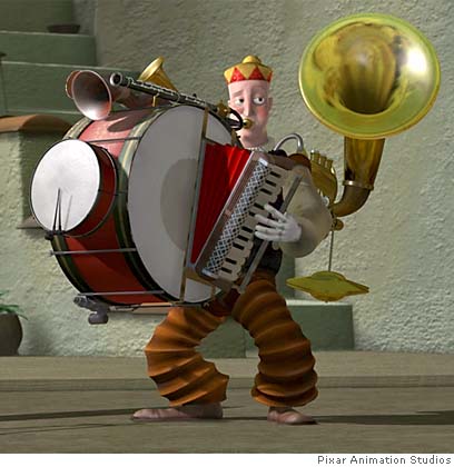 One man best sale band pixar studios