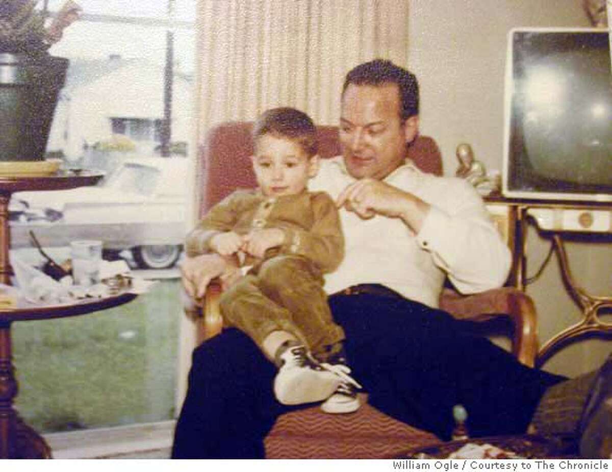 Charles Ogle with his son William Ogle in this undated handout picture. Charles took off in a Cessna 43 years ago on a flight from Oakland to Reno and vanished. The search for Steve Fossett may has unearthed six previously unknown small-plane crash sites in the Sierra Nevada mountains. The Nevada Civil Air Patrol says it is sure that one of the sites contains the wreckage of Charles Ogle's Cessna from 1964. William Ogle / Courtesy to The Chronicle MANDATORY CREDIT FOR PHOTOG AND SAN FRANCISCO CHRONICLE/NO SALES-MAGS OUT
