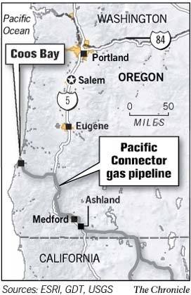 PG&E to build pipeline for gas / Plant on Oregon coast would supply ...