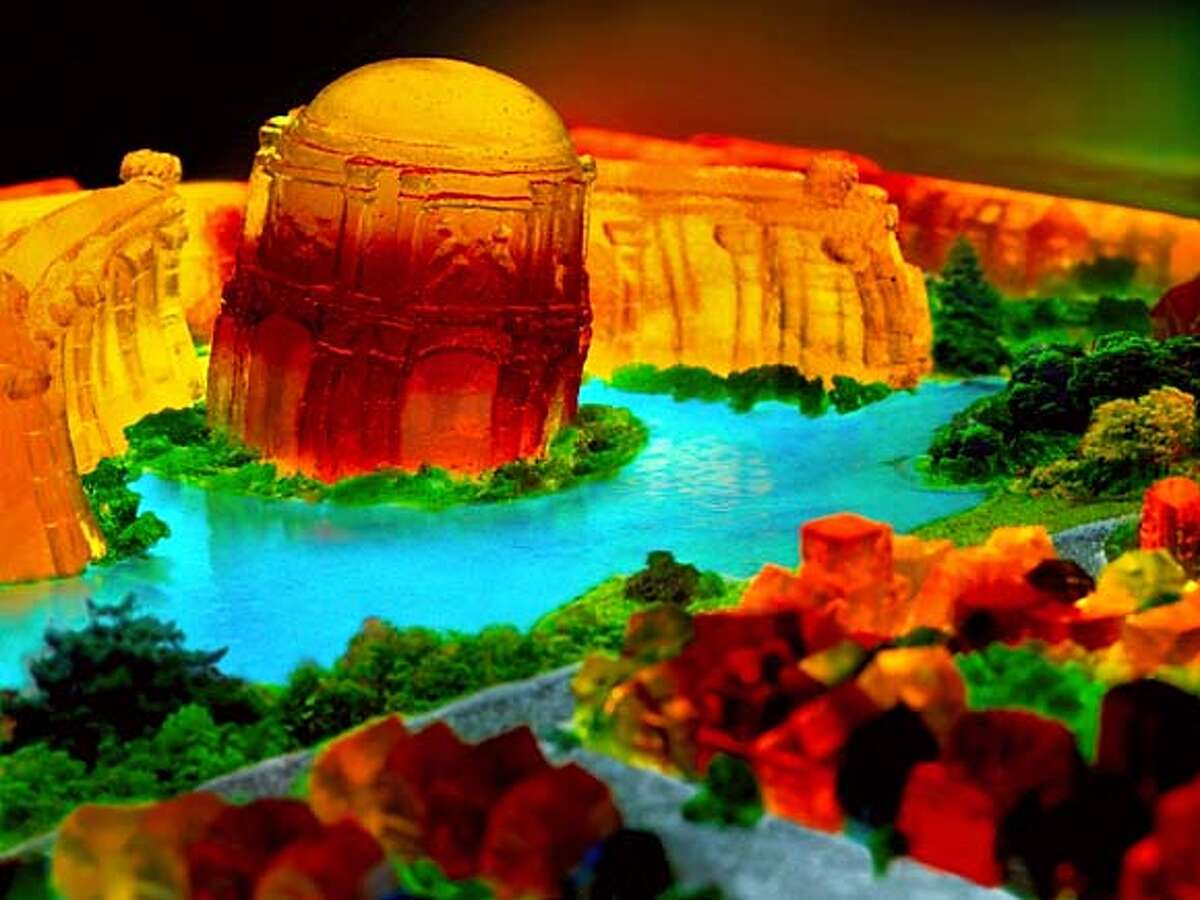 Palace of Fine Arts, 2006, San Francisco in Jell-O series. Liz Hickok is a San Francisco-based artist working in photography, video, sculpture, installation, and currently, Jell-O.