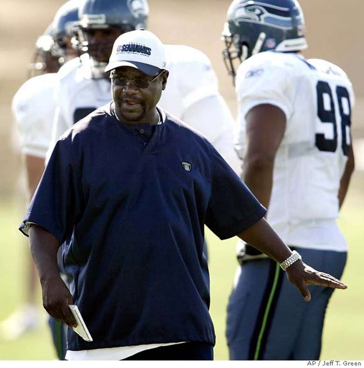 Coping with change / Seahawks coordinator Ray Rhodes can barely stay ...