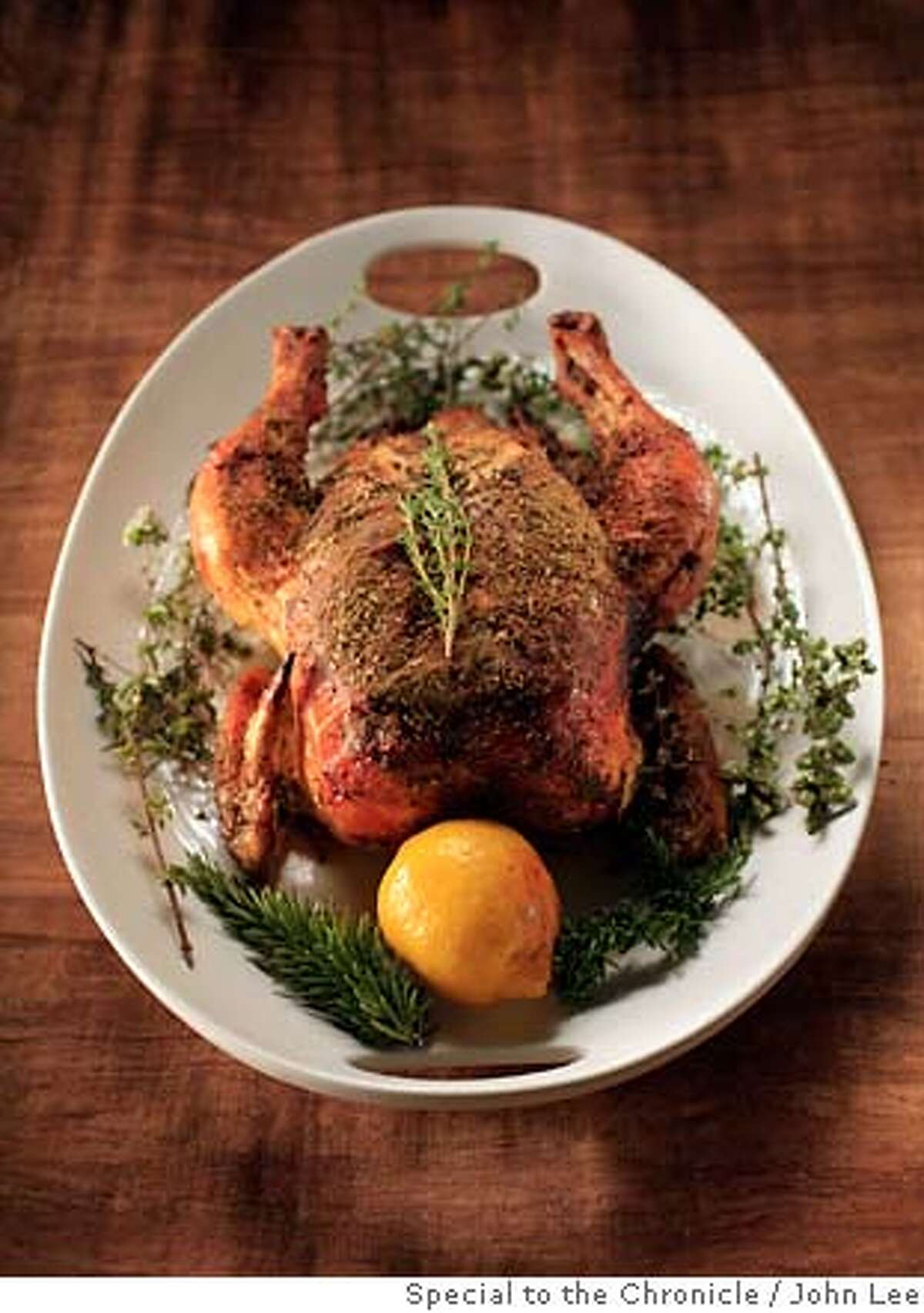 CHICKEN05_01_JOHNLEE.JPG For Chicken and Egg issue. Traci des Jardin's roast chicken. By JOHN LEE/SPECIAL TO THE CHRONICLE
