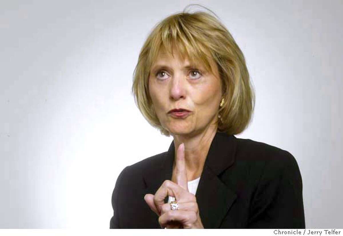 Carol Bartz, CEO of Autodesk. Event on 1/22/04 in San Francisco. JERRY TELFER / The Chronicle ProductNameChronicle ProductNameChronicle MANDATORY CREDIT FOR PHOTOG AND SF CHRONICLE/ -MAGS OUT