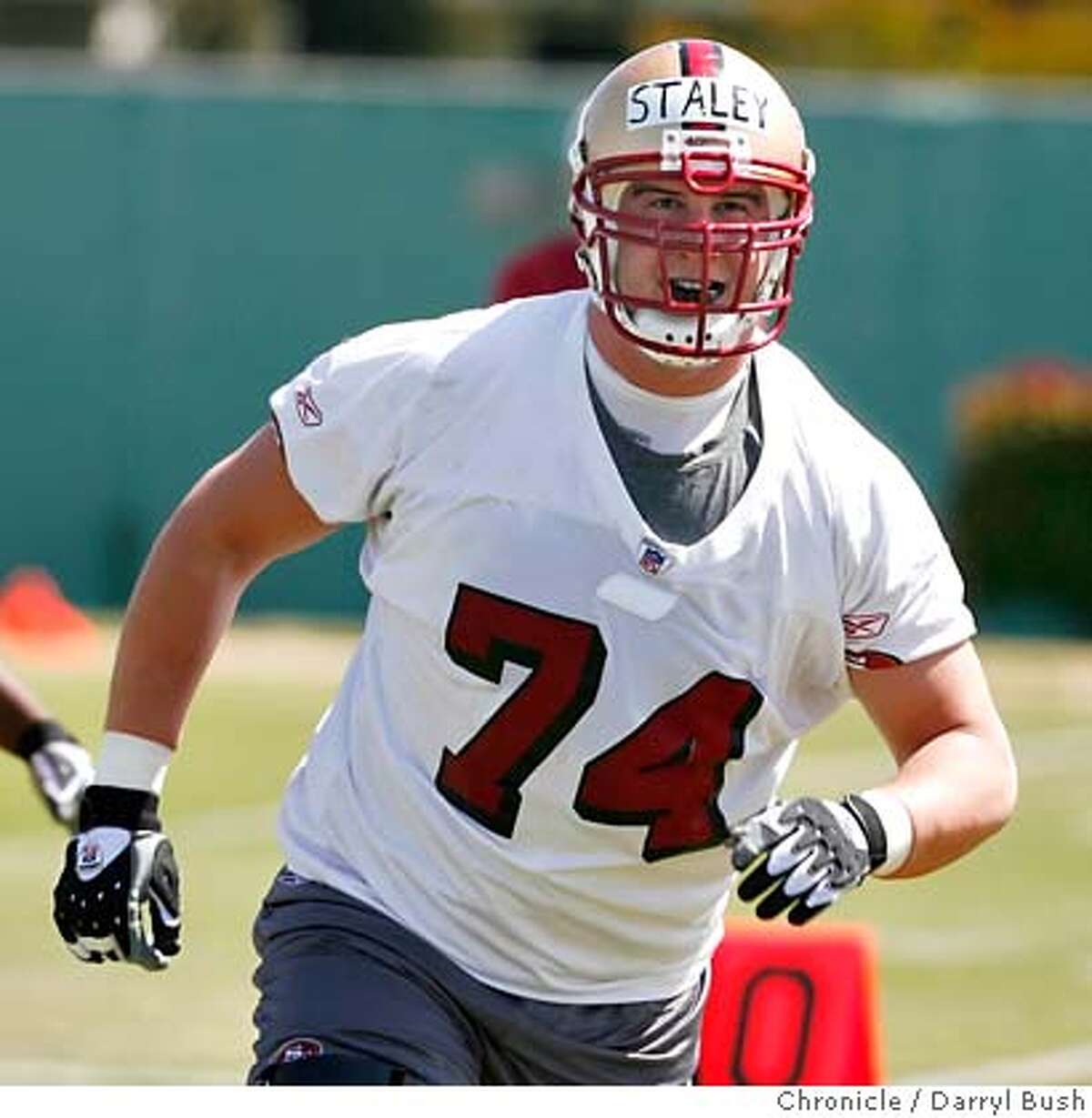 Staley to start for 49ers - rookie takes job from flag-magnet Harris