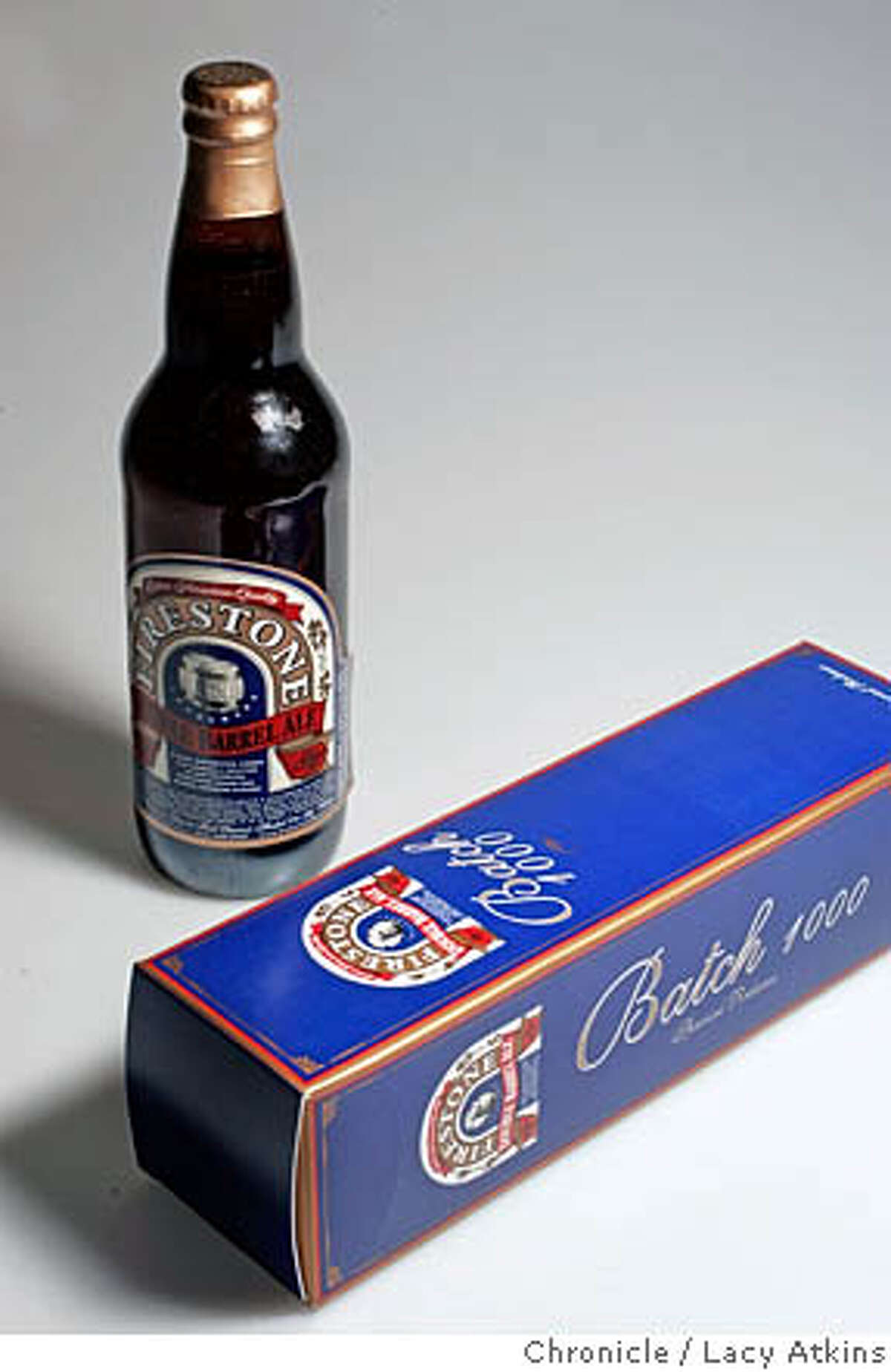 Please shoot the beer of the month, Firestone Walker Batch 1000 Double Barrel Ale. It comes in a gift box, so perhaps shoot both bottle and box in the same frame. DEC.22, 2005 Photo By Lacy Atkins