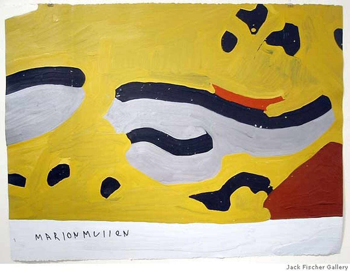 Caption: "Untitled" (2006) acrylic on paper by Marlon Mullen Courtesy of Jack Fischer Gallery, San Francisco