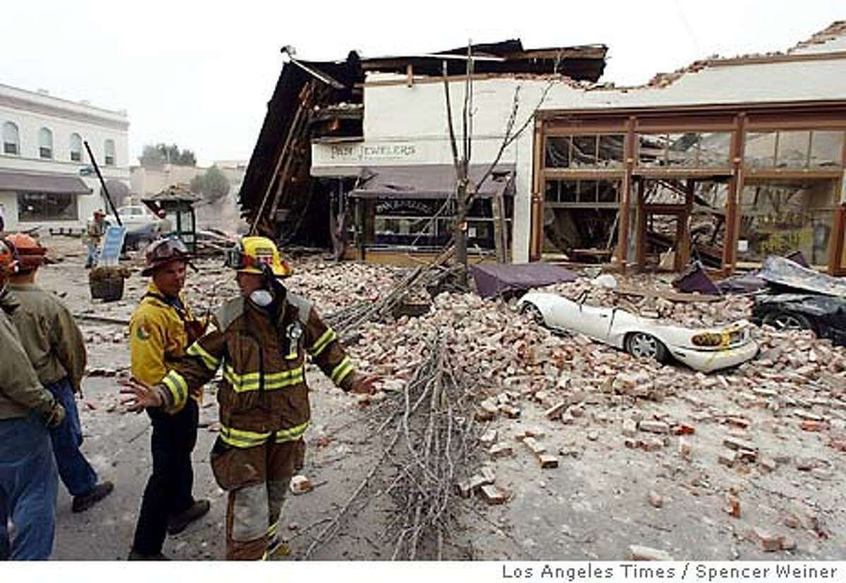 6.5 quake razes landmark, kills two in Paso Robles / COLLAPSE: Building ...