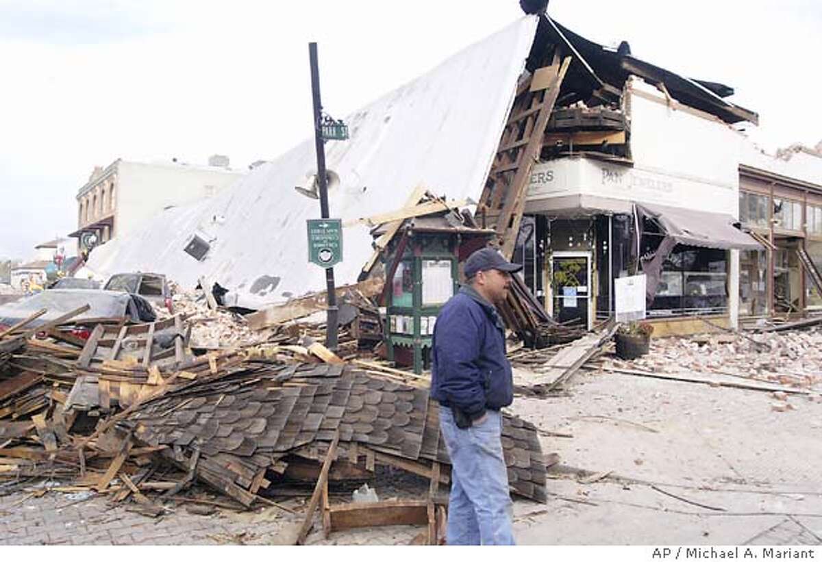 6.5 quake razes landmark, kills two in Paso Robles / COLLAPSE: Building ...