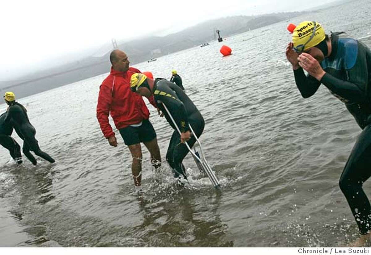 Woman dies in Alcatraz swim race / Cause of collapse is undetermined