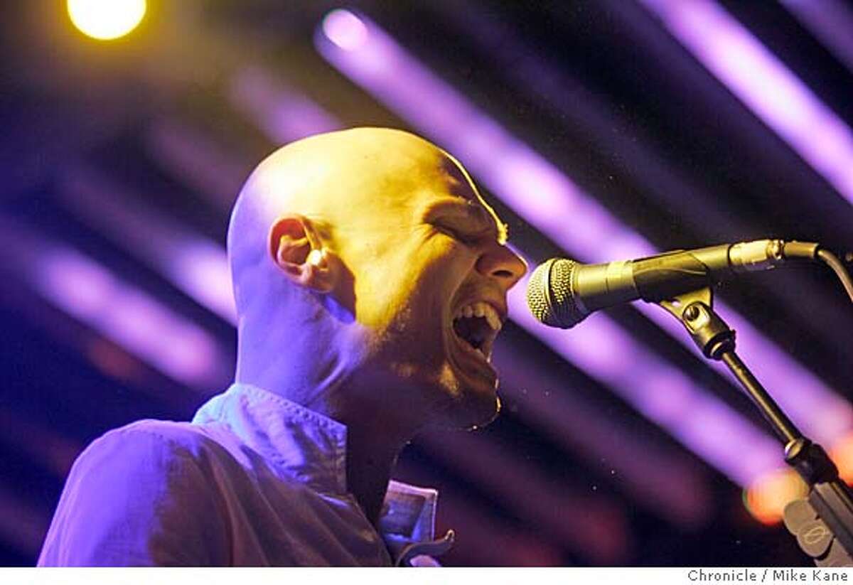 The Smashing Pumpkins' Billy Corgan sings during the first show of an 11-night residency at the Fillmore in San Francisco, CA, on Sunday, July, 15, 2007. photo taken: 7/15/07 Mike Kane / The Chronicle ** (cq)