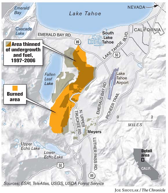 LAKE TAHOE / Forest practices blamed for fire get critical eye