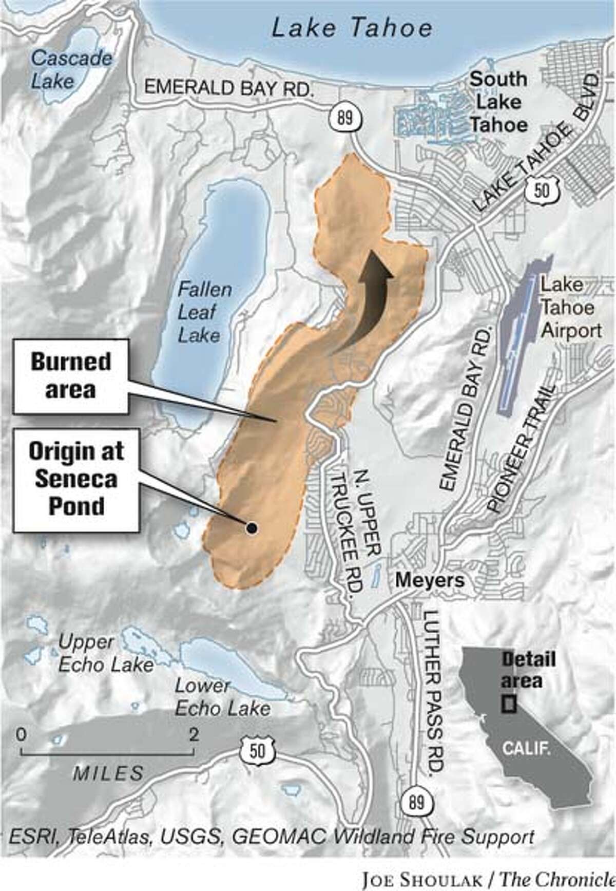 South Lake Tahoe fire now 70 percent contained