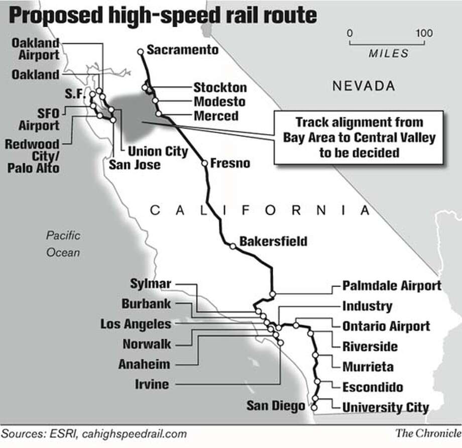 california high speed rail route