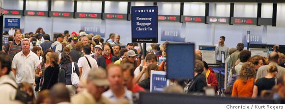 United computer glitch delays hundreds of flights / Problems reinforce ...