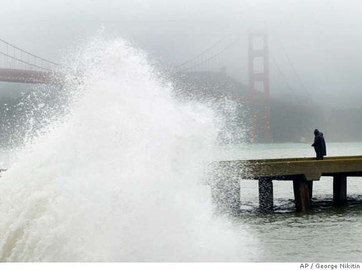 BAY AREA / Unseasonable greetings / Gusty, drenching storm snarls ...