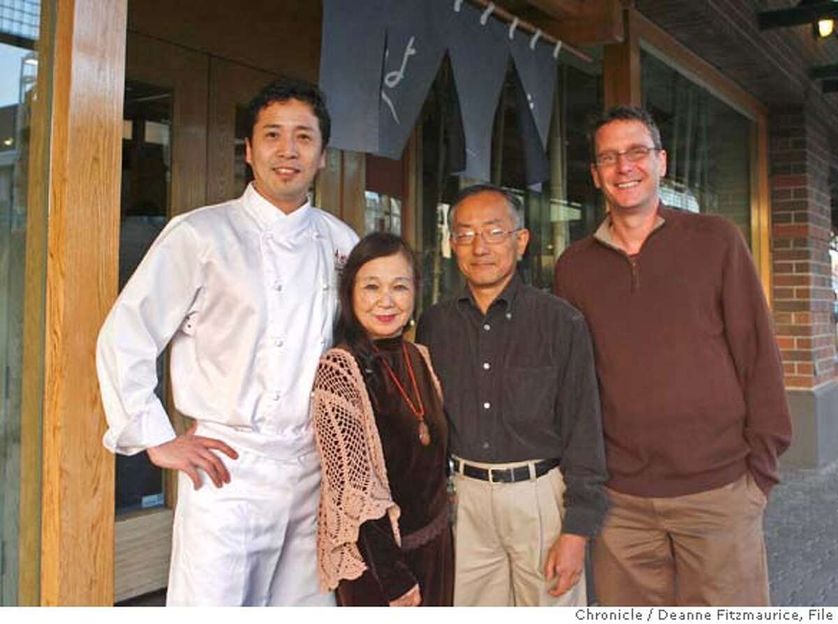 yoshis_008_df.jpg (l to r) Executive Chef Shotaro"Sho" Kamio )cq), owners Yoshie Akiba (cq) and Kaz Kajimura (cq), Peter Williams (cq) Artistic Director. Yoshi's is celebrating 10 years at Jack London Square in Oakland. Photographed in Oakland on 4/20/07. Deanne Fitzmaurice / The Chronicle Ran on: 05-13-2007 From left: Yoshis Executive Chef Shotaro Sho Kamio, owners Yoshie Akiba and Kaz Kajimura, and Artistic Director Peter Williams. Ran on: 06-01-2007 Howard Wiley calls the state of affairs disheartening and sad. Ran on: 06-01-2007 Howard Wiley calls the state of affairs disheartening and sad.