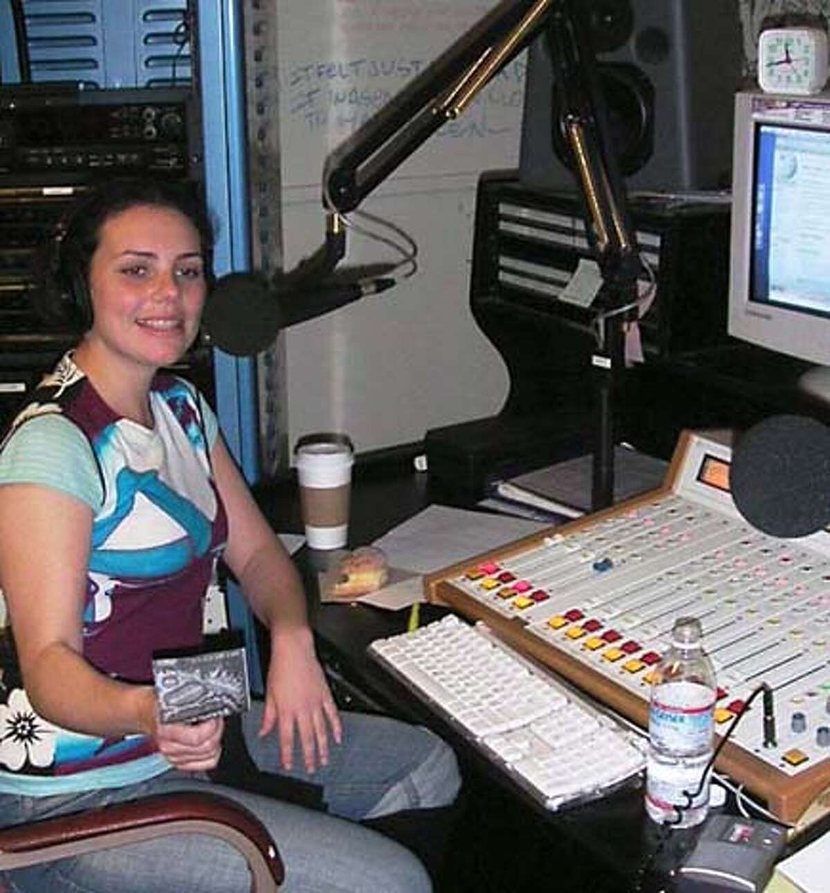 Photo of Irene McGee, who has a radio program on KSFS, the station at San Francisco State.