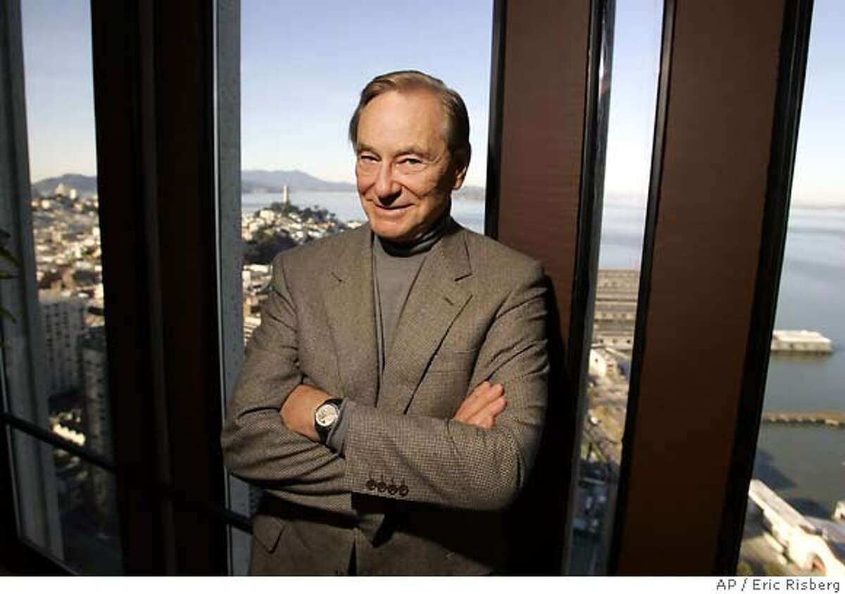 Tom Perkins, 73, author of the novel, "Sex and the Single Zillionaire," poses in his office in San Francisco, Monday Jan. 23, 2006. In the background is Telegraph Hill and San Francisco Bay. (AP Photo/Eric Risberg) Ran on: 01-26-2006 Tom Perkins, 73, author of the novel Sex and the Single Zillionaire, relaxes at his office in San Francisco. Ran on: 09-07-2006 Ran on: 09-08-2006 ALSO Ran on: 04-24-2007 John Doerr