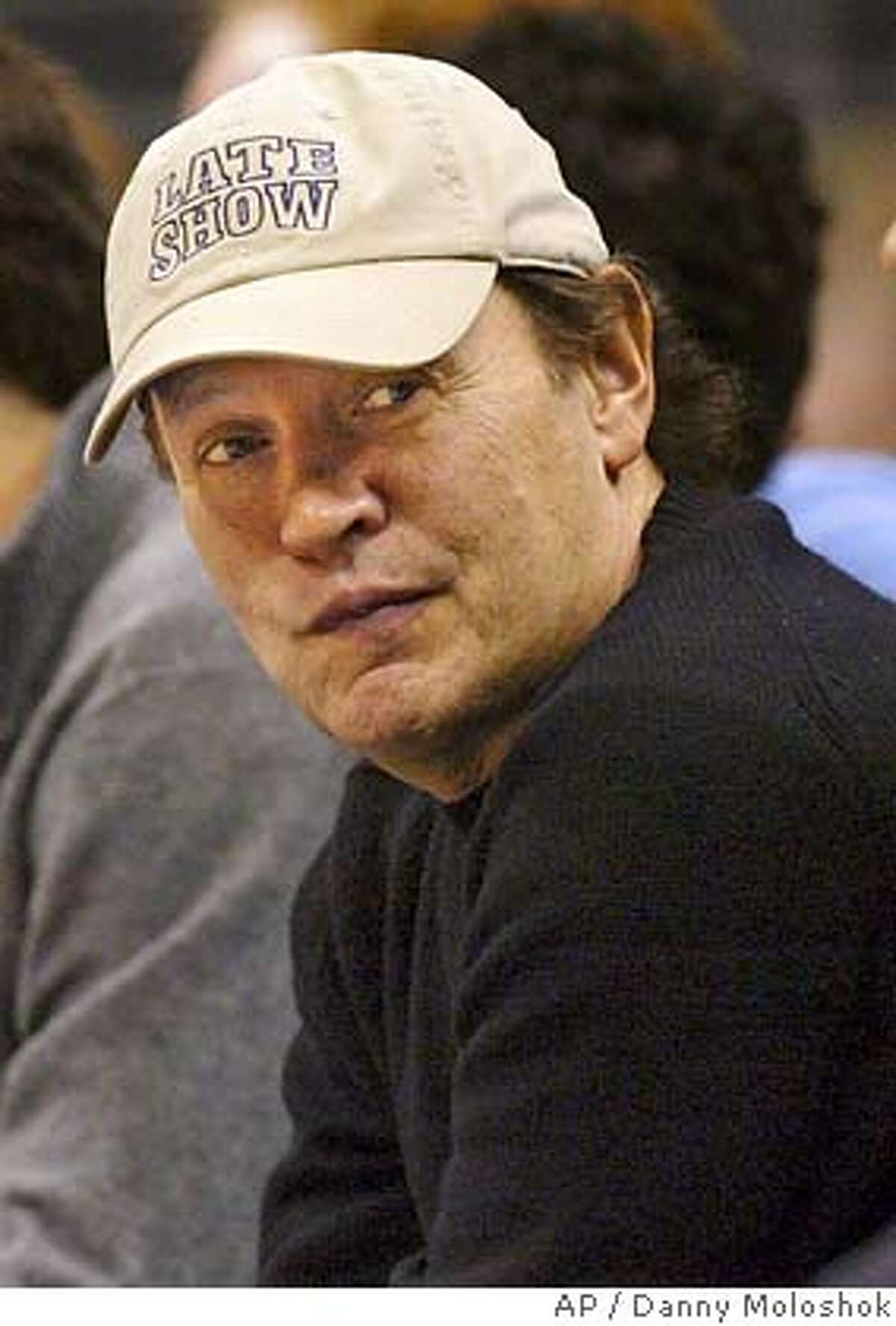 Actor and comedian Billy Crystal is seen during the NBA game between the Los Angeles Clippers and Toronto Raptors Wednesday, Nov. 23, 2005, in Los Angeles. The Clippers won 103-100. (AP Photo/Danny Moloshok)