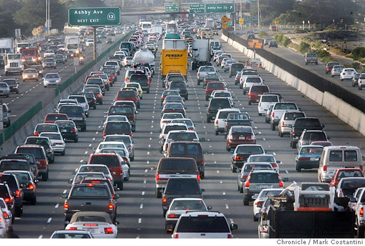 Traffic slow around the Bay Area