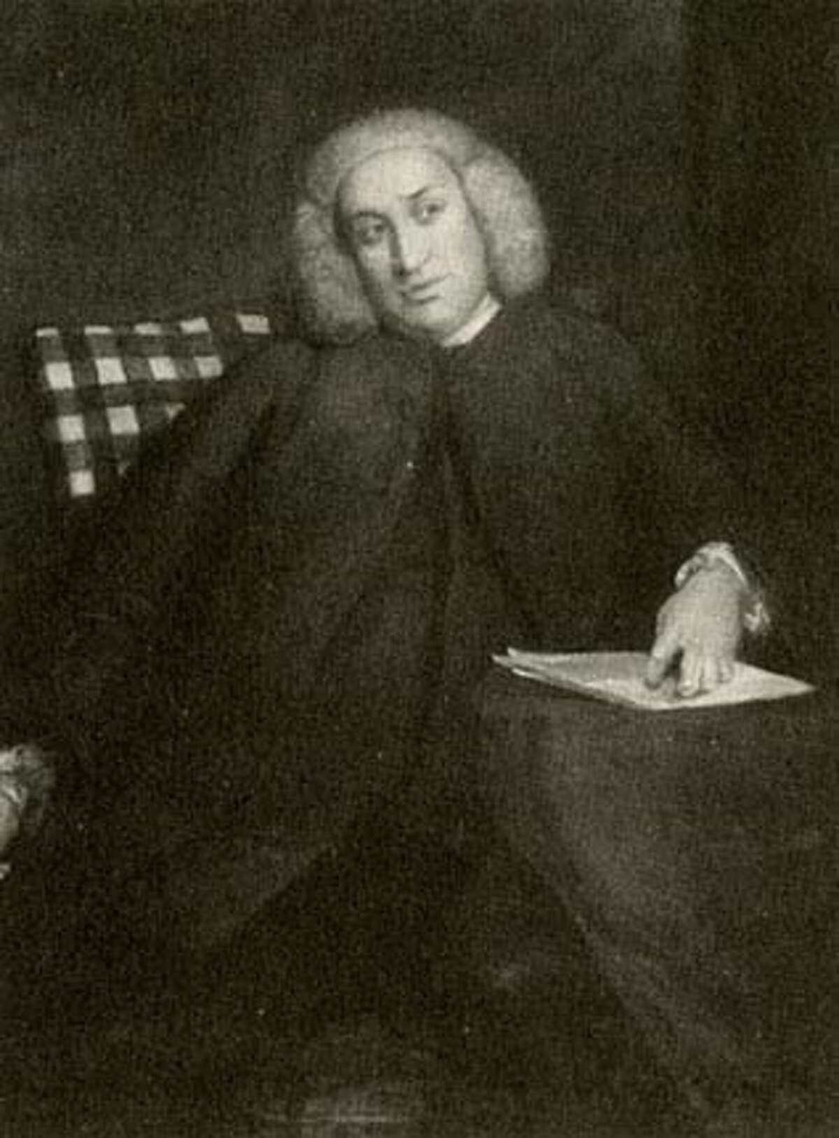 Samuel Johnson in middle age. From "Defining the World''
