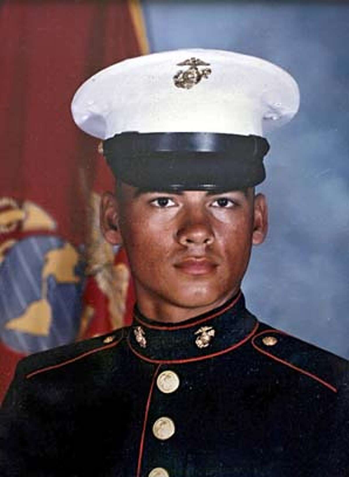 townhallmenusa038_cs.jpg Event on 9/3/04 in Tracy Photo of Gunnery Sgt. Joseph Menusa as a young Marine. One of many portraits of Northern California families who have lost a military son in the Middle East. Courtesy of the Kenny family / The Chronicle MANDATORY CREDIT FOR PHOTOG AND SF CHRONICLE/ -MAGS OUT