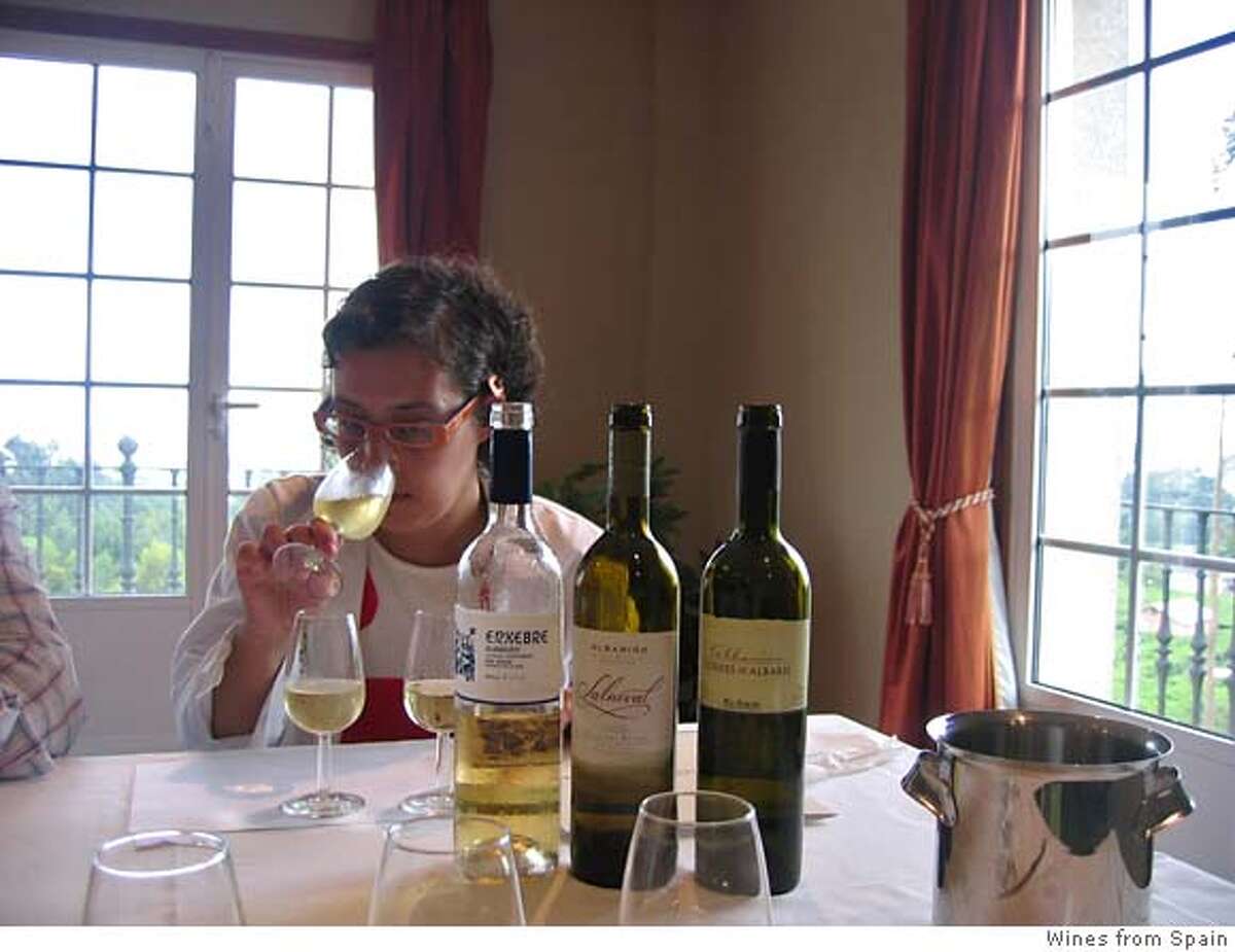 Lucia Caballeira, winemaker at Condes de Albarei. Credit: have to call to check