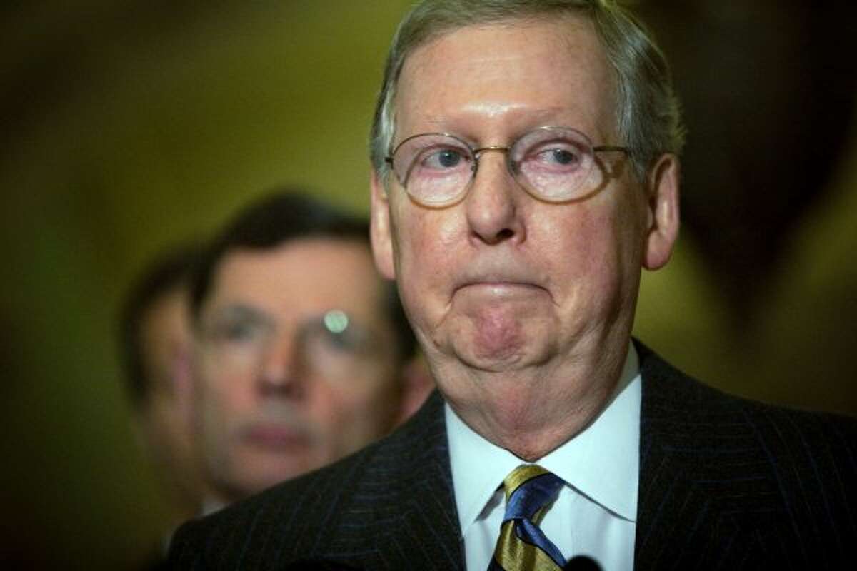 "The Turtle" : Senate Majority Leader Mitch McConnell has refused to let the Senate take up House-passed bills on gun safety and preventing Russian intervention in the 2020 election. 