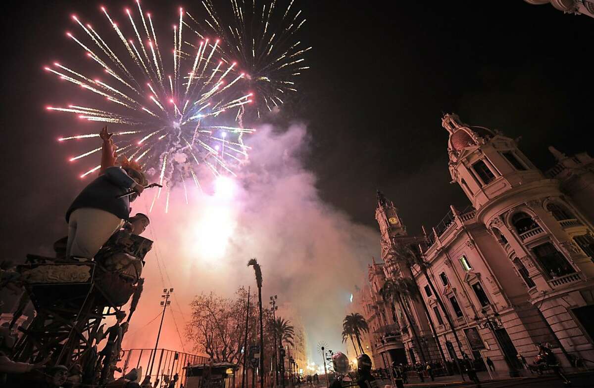 Fallas festival in Valencia, Spain