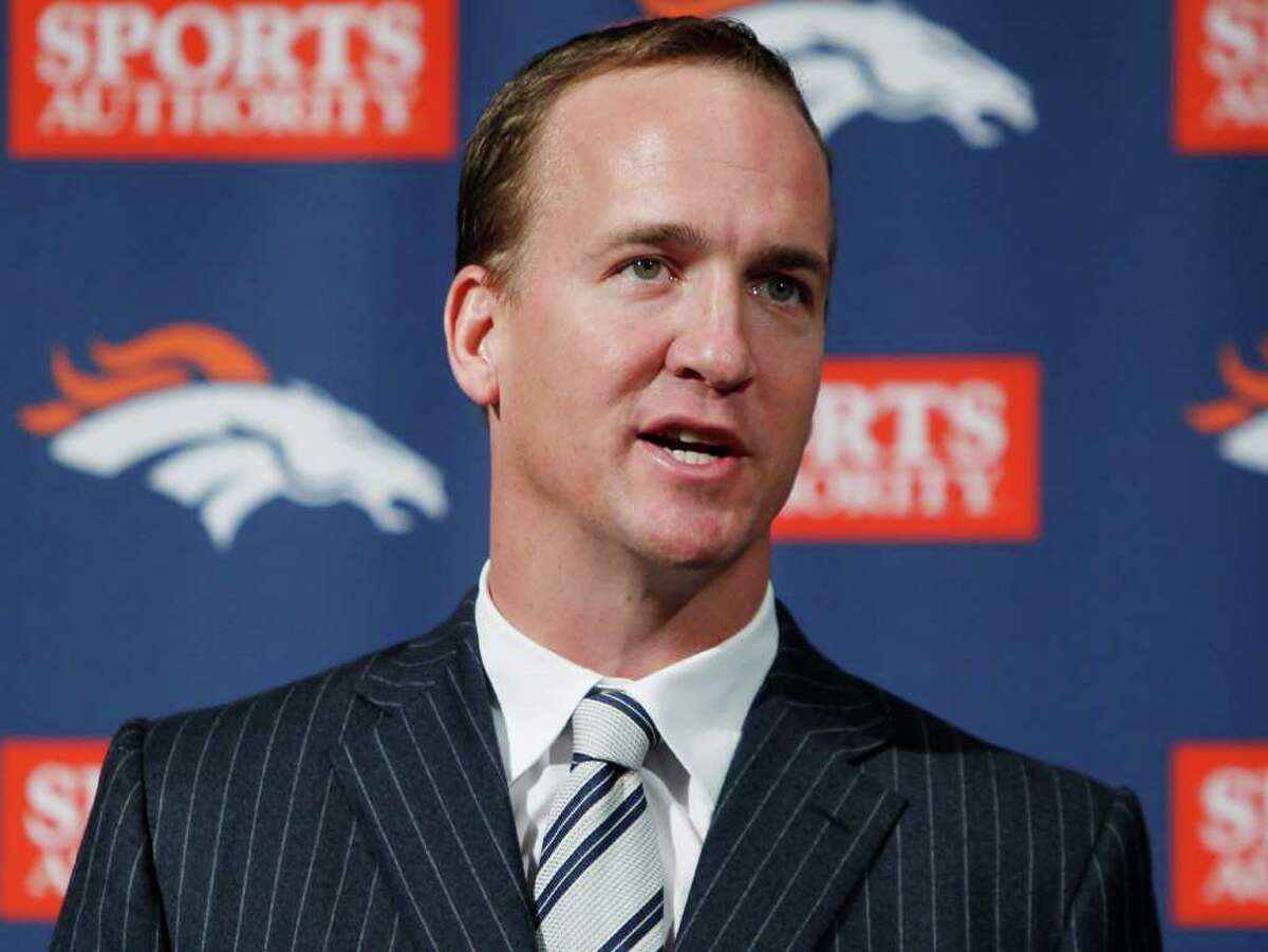 Now a Bronco, Manning says hello to his new team