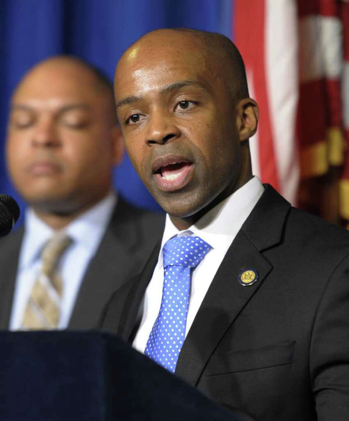 Alphonso David, chief counsel to Gov. Andrew Cuomo, met privately last December with top DCJS officials and Inspector General Catherine Leahy Scott to discuss the firing of a female attorney who had cooperated in a sexual harassment investigation. (Skip Dickstein/Times Union)