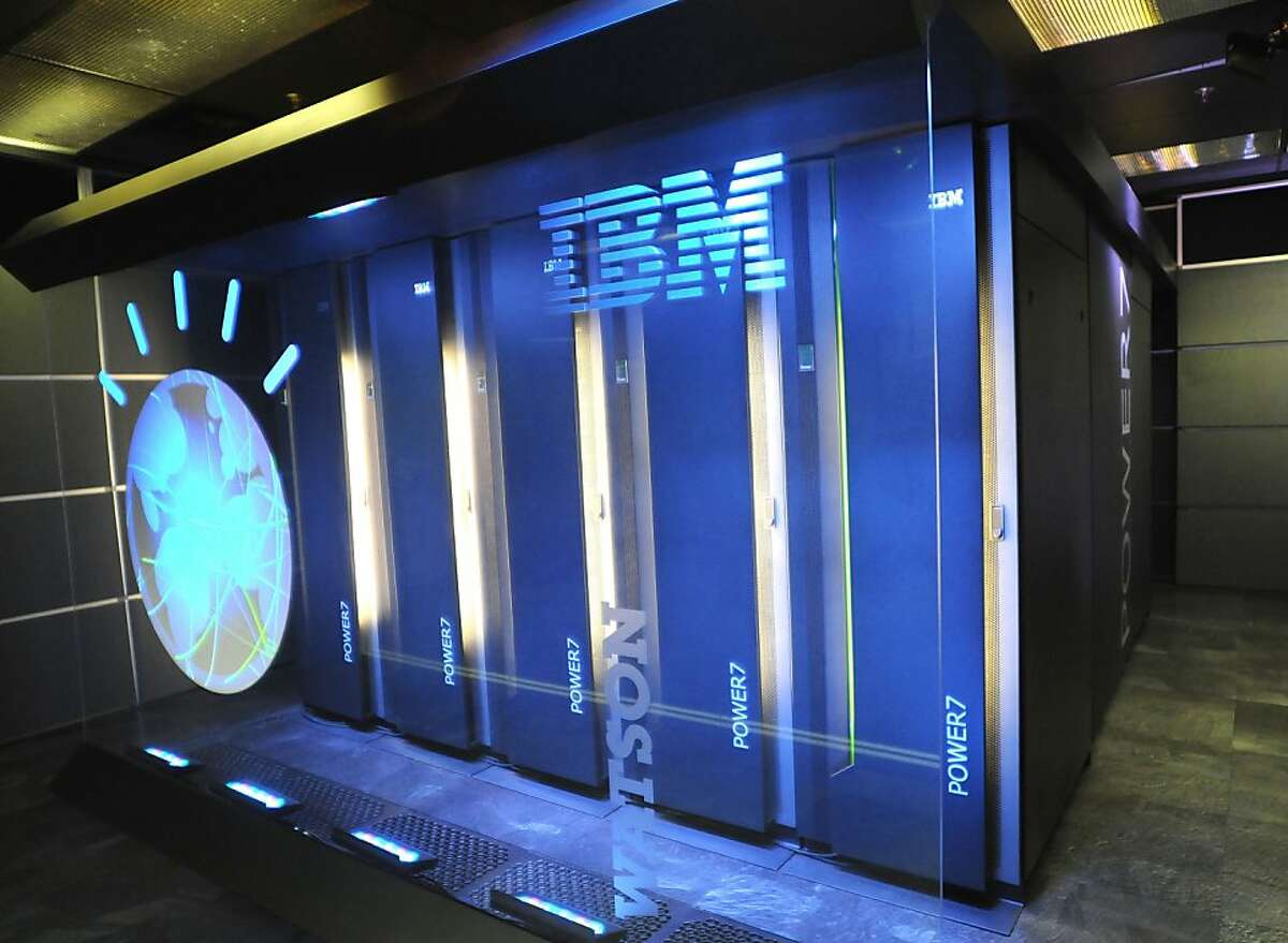 FILE - This Jan. 13, 2011 photo provided by IBM shows the computer system known as Watson at IBM's research center in Yorktown Heights, N.Y. The medical training of IBM's speedy Watson computer will continue with a residency at Memorial Sloan-Kettering to help doctors diagnose and treat cancer. (AP Photo/IBM, File)